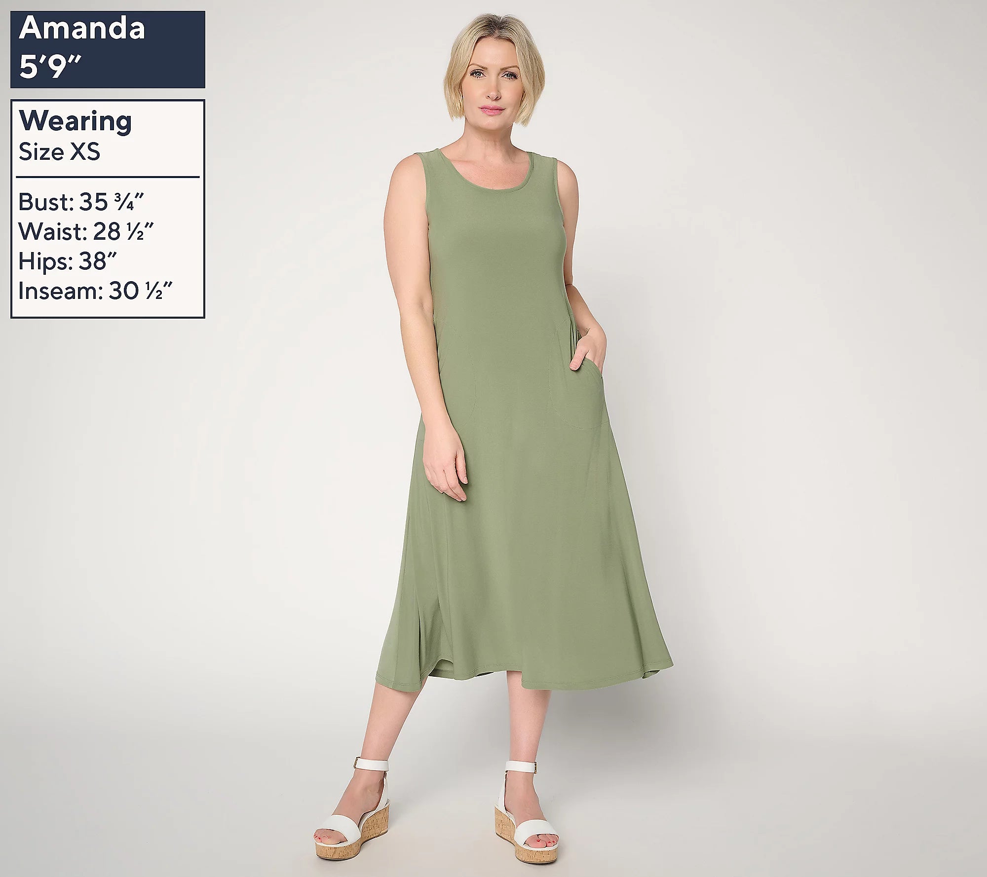Attitudes by Renee Pack of 2 Como Jersey Midi Dresses