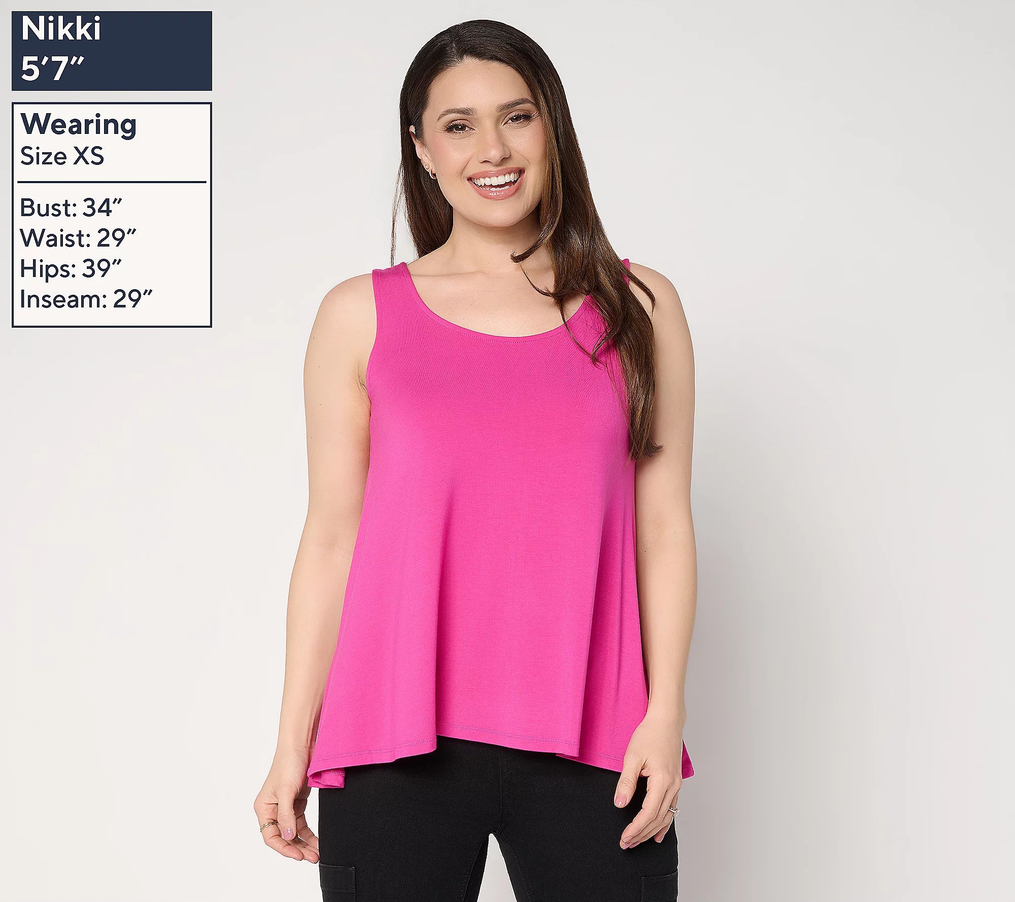Attitudes by Renee Knit High-Low Sleeveless Top