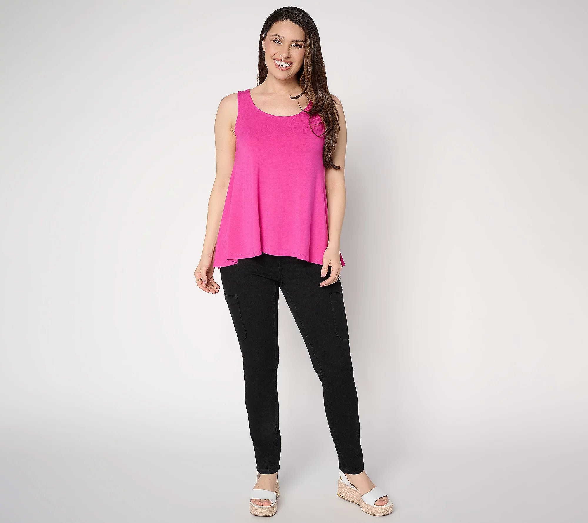Attitudes by Renee Knit High-Low Sleeveless Top