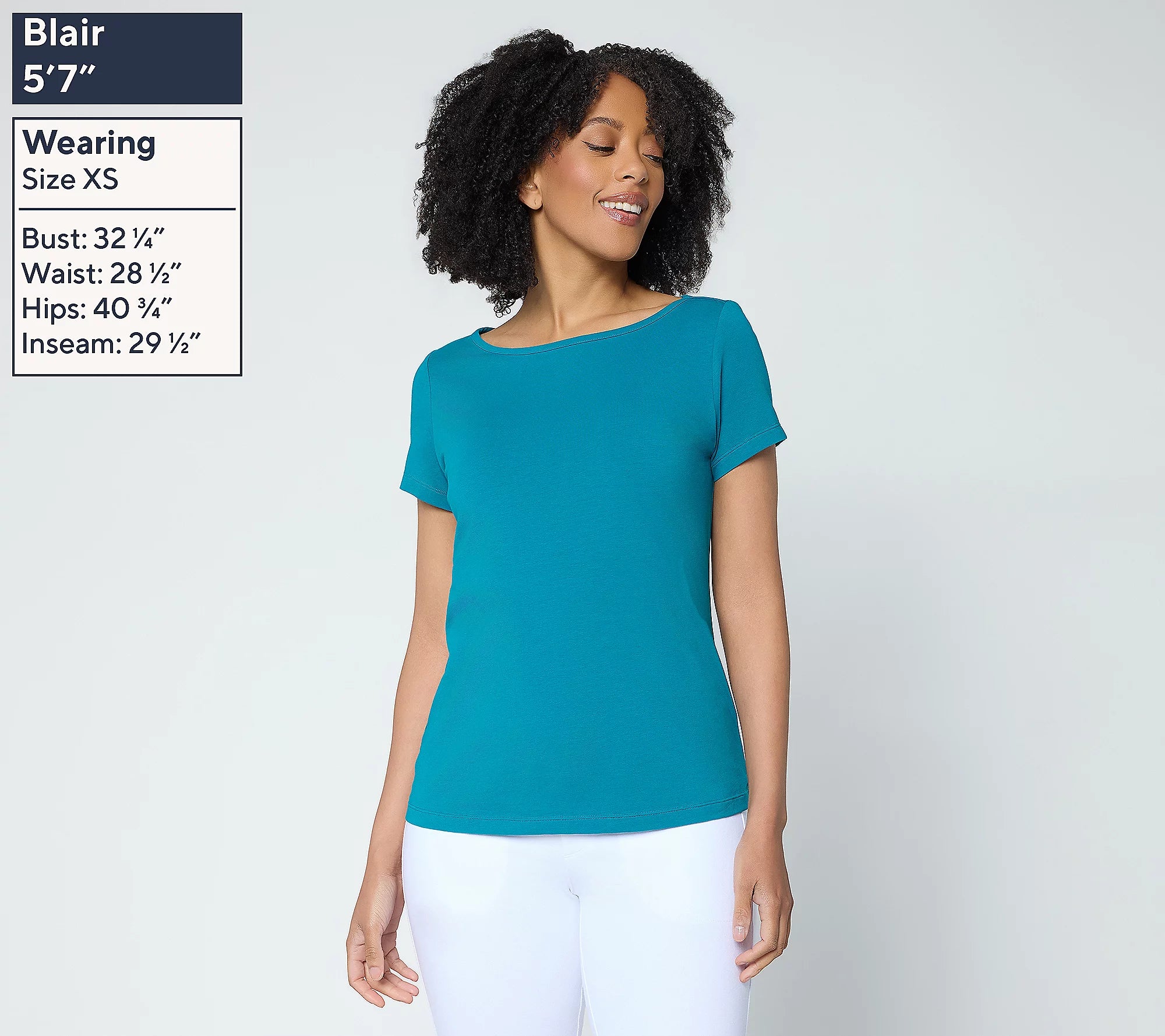 Attitudes by Renee Washed Cotton Jersey Bow Back Top