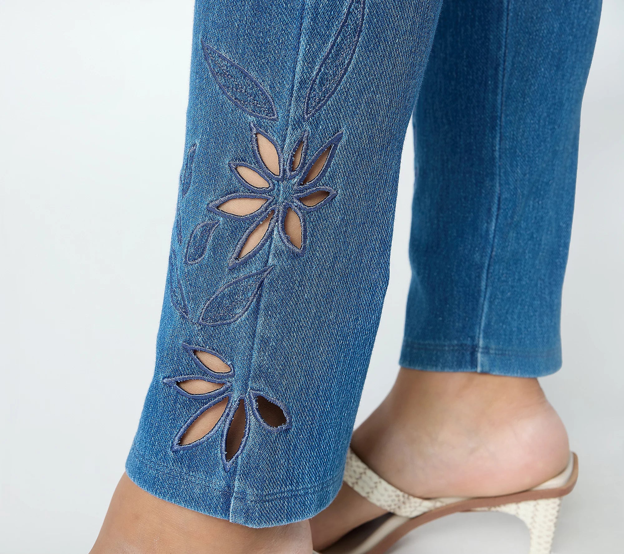 Women with Control Prime Stretch Denim Ankle Jeans
