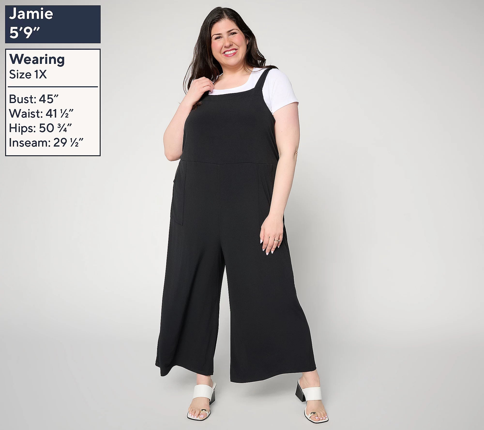 Attitudes by Renee Como Jersey Overall Set