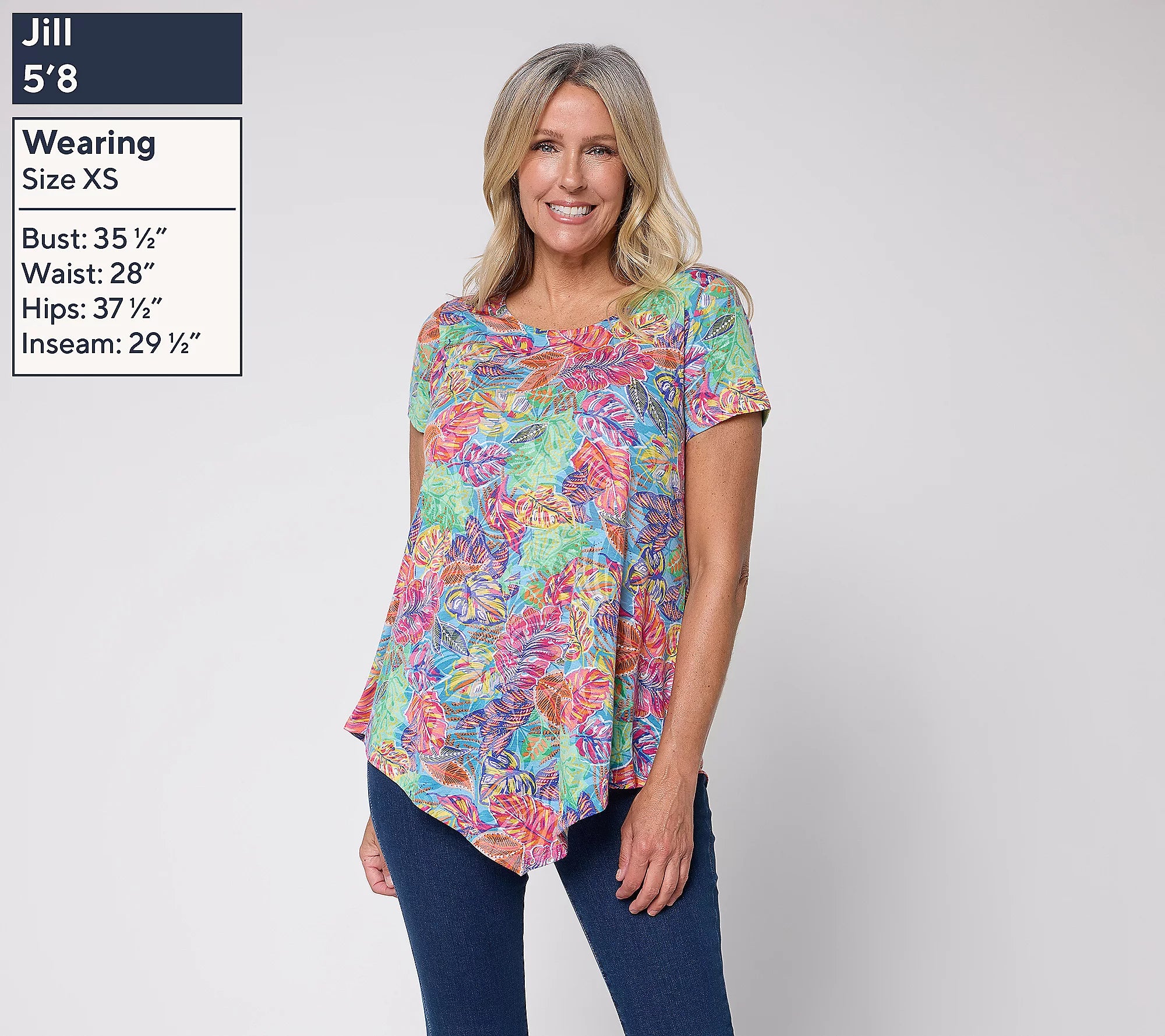 Attitudes by Renee Burn out Knit Short Sleeve Top