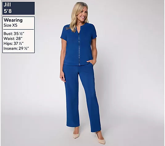 Attitudes by Renee Regular Euro Knit Jacket and Bottom Set