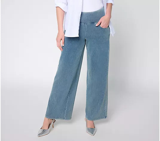 Women with Control Prime Stretch Denim Wide Leg Pants