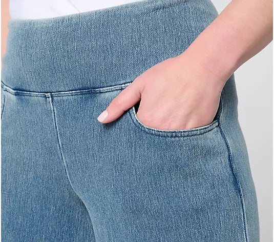 Women with Control Prime Stretch Denim Wide Leg Pants