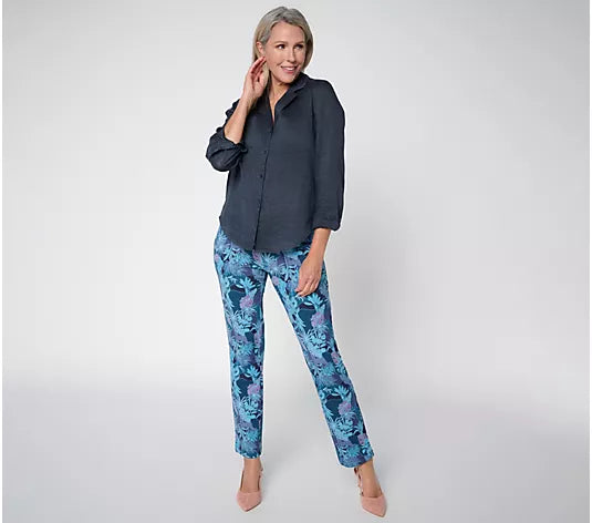 Women With Control Cotton Span Jersey Ankle Empower Pant