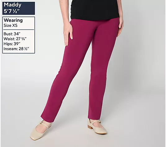 Women with Control Knit Straight Leg Chic Contour Pant