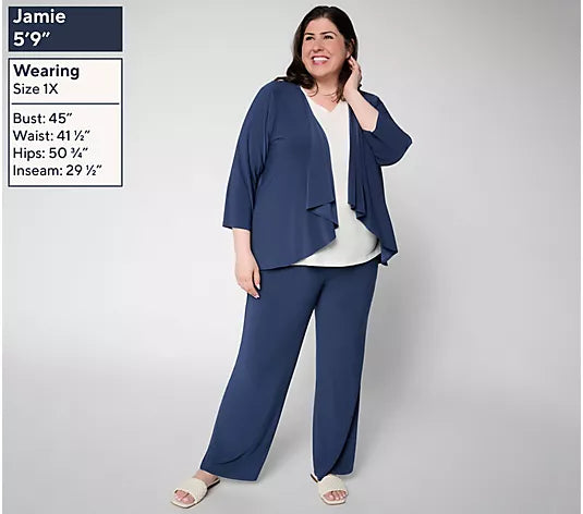 Attitudes by Renee Regular Wardrobe Warriors 2PC Como Jersey Set