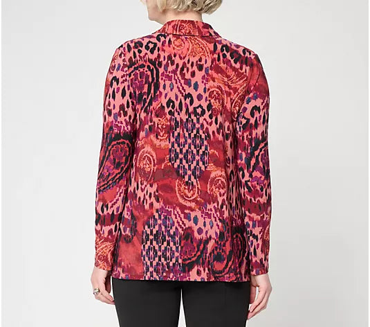 Women with Control Printed Knit Top