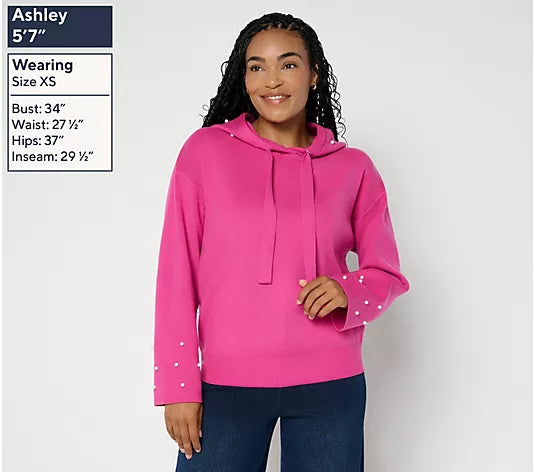 Women with Control Pearl Sweater Hoodie