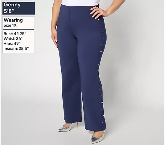 Women with Control 86/14 Smoothing Influencer Wide Leg Pant
