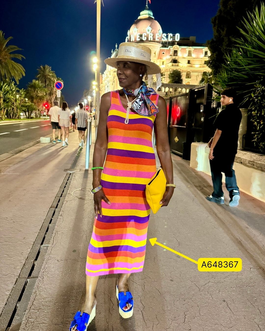 A648367 - Attitudes by Renee Regular Stripe Sweater Dress