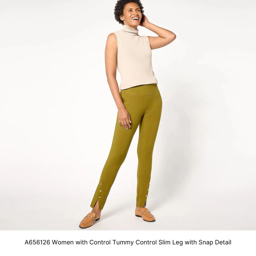 A656126 Women with Control Tummy Control Slim Leg with Snap Detail