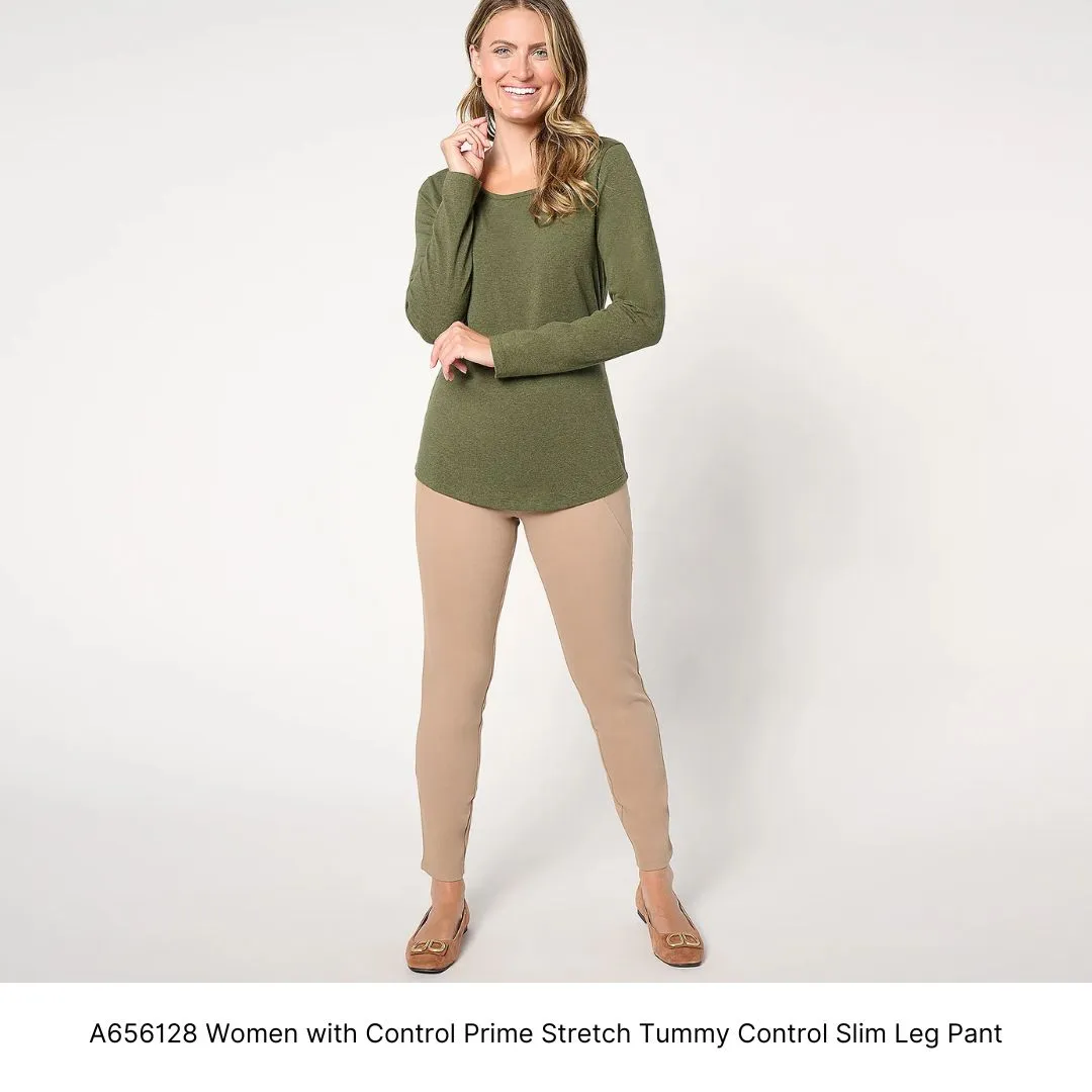 A656128 Women with Control Prime Stretch Tummy Control Slim Leg Pant