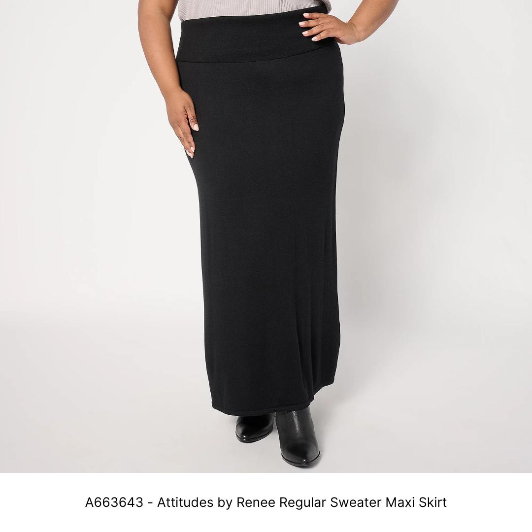 A663643 - Attitudes by Renee Regular Sweater Maxi Skirt