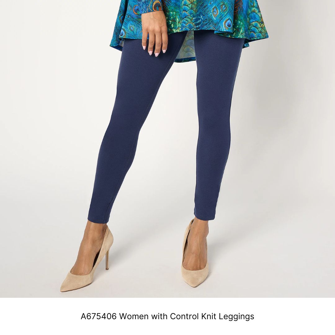 A675406 Women with Control Knit Leggings